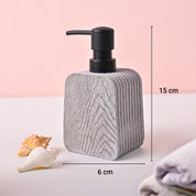 VON CASA Grey Polyresin Soap Dispenser – Modern Design