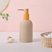 VON CASA Grey Polyresin Soap Dispenser – Elegant Finish