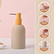 VON CASA Grey Polyresin Soap Dispenser – Elegant Finish