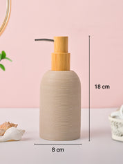 VON CASA Grey Polyresin Soap Dispenser – Elegant Finish