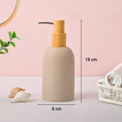 VON CASA Grey Polyresin Soap Dispenser – Elegant Finish