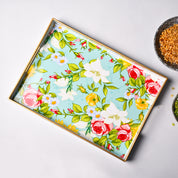 VON CASA Multicolour Floral Large Serving Tray