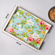 VON CASA Multicolour Floral Large Serving Tray