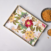 VON CASA Floral Design Large Decorative Serving Tray