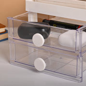 VON CASA Plastic White 2 Layer Drawer