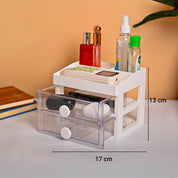 VON CASA Plastic White 2 Layer Drawer
