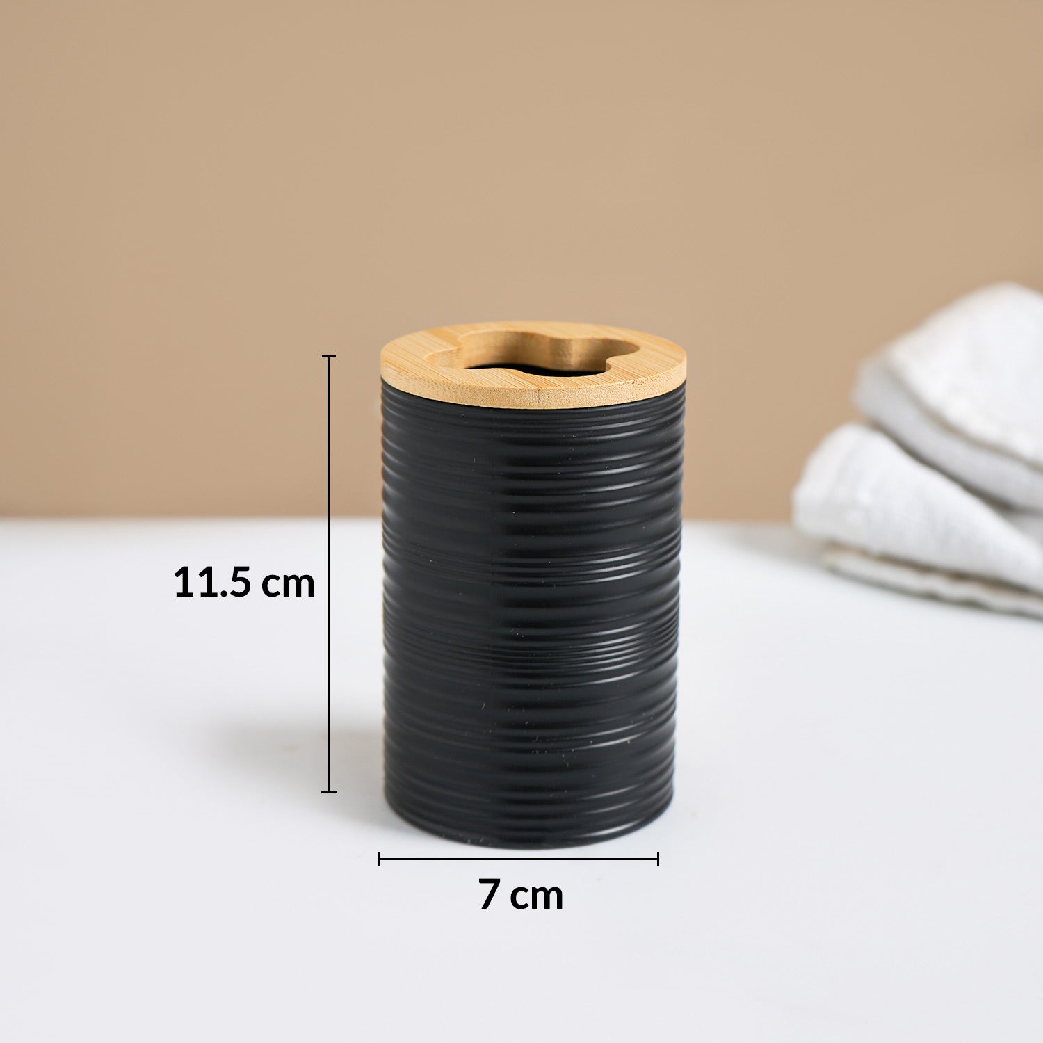 MARKET99 Plain White Plastic & Bamboo with Matte Finish