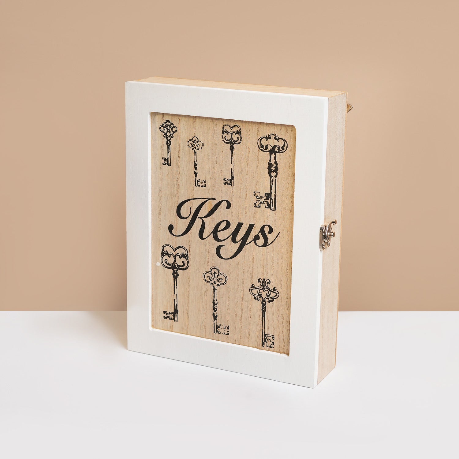 MARKET99 Brown MDF Key Bo x  with Key Print Design