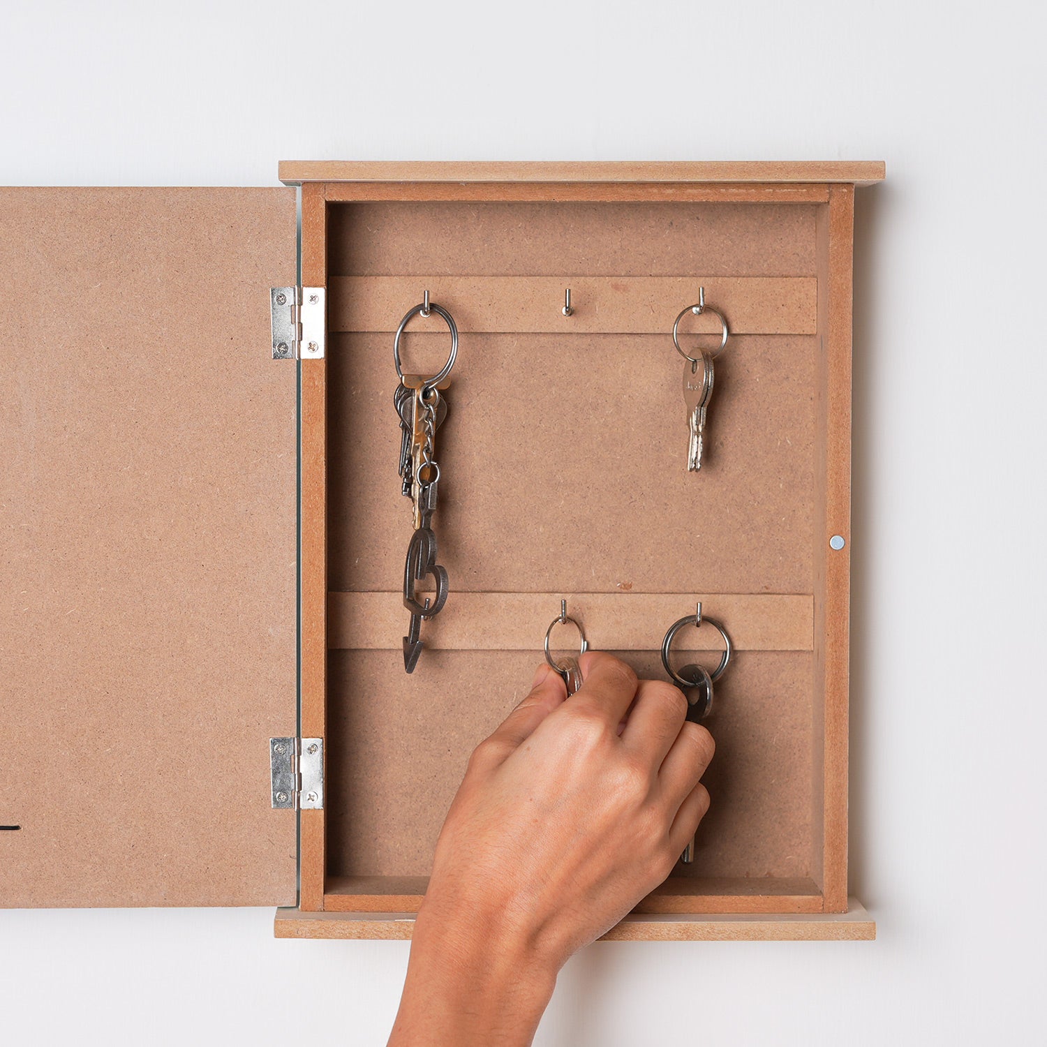 MARKET99 Blue MDF Key Bo x  with Cycle Print