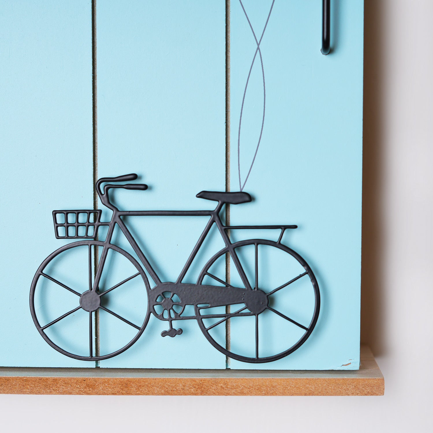 MARKET99 Blue MDF Key Bo x  with Cycle Print