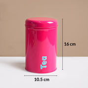 MARKET99 Red Iron Coffee, Tea & Sugar Jar - (1000mL Each, Set of 3)