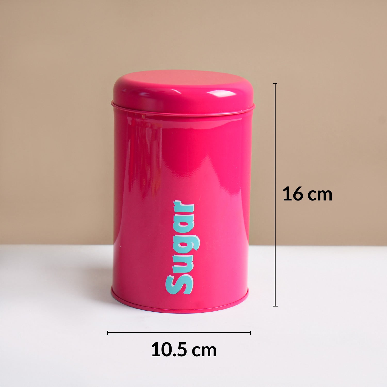 MARKET99 Red Iron Coffee, Tea & Sugar Jar - (1000mL Each, Set of 3)