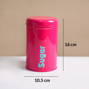 MARKET99 Red Iron Coffee, Tea & Sugar Jar - (1000mL Each, Set of 3)