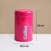 MARKET99 Red Iron Coffee, Tea & Sugar Jar - (1000mL Each, Set of 3)