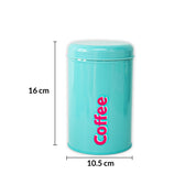 MARKET99 Turquoise Iron Coffee, Tea & Sugar Jars - (1000 ml Each, Set Of 3)