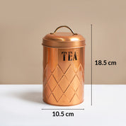 MARKET99 Golden Iron Coffee, Tea & Sugar Jars (Set of 3) - 1000mL Each