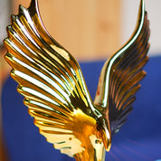 MARKET99 Ceramic Decor Object Sculpture Eagle or Phoeni x  in Black & Golden