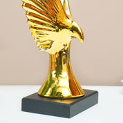MARKET99 Ceramic Decor Object Sculpture Eagle or Phoeni x  in Black & Golden