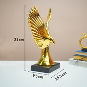 MARKET99 Ceramic Decor Object Sculpture Eagle or Phoeni x  in Black & Golden