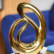 MARKET99 Ceramic 'Looping Shape Sculpture' Decor Object
