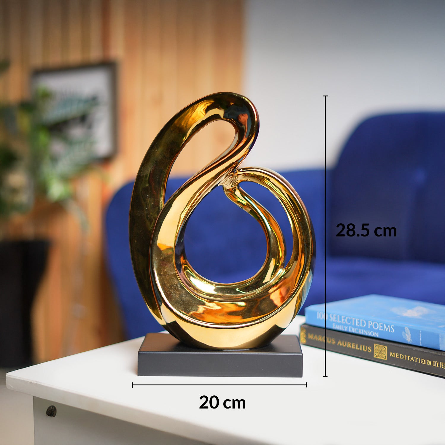 MARKET99 Ceramic 'Looping Shape Sculpture' Decor Object