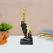 MARKET99 Resin Staircase Decor Object in Black & Golden