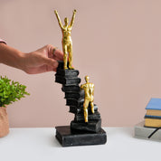 MARKET99 Resin Staircase Decor Object in Black & Golden