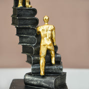 MARKET99 Resin Staircase Decor Object in Black & Golden