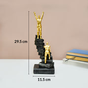 MARKET99 Resin Staircase Decor Object in Black & Golden