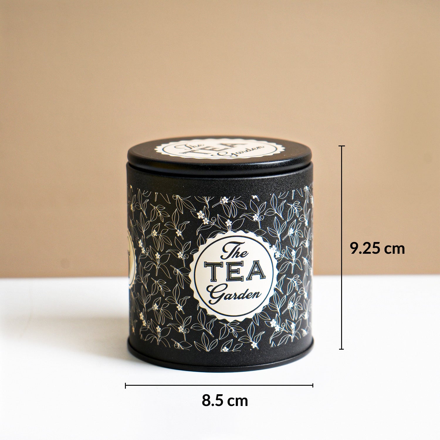 MARKET99 Black Iron Coffee, Tea & Sugar Jar Set of 3 - (Tea 500 ml, Coffee 750 ml, Sugar 1000 ml)
