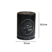 MARKET99 Black Iron Coffee, Tea & Sugar Jars - (1000 ml Each, Set Of 3)
