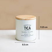 MARKET99 White Iron Coffee, Tea & Sugar Jars - (1000 ml Each, Set Of 3)