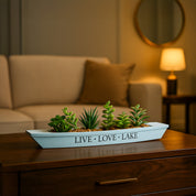 Market99 Blue Boat-Shaped Plastic Flower Pot