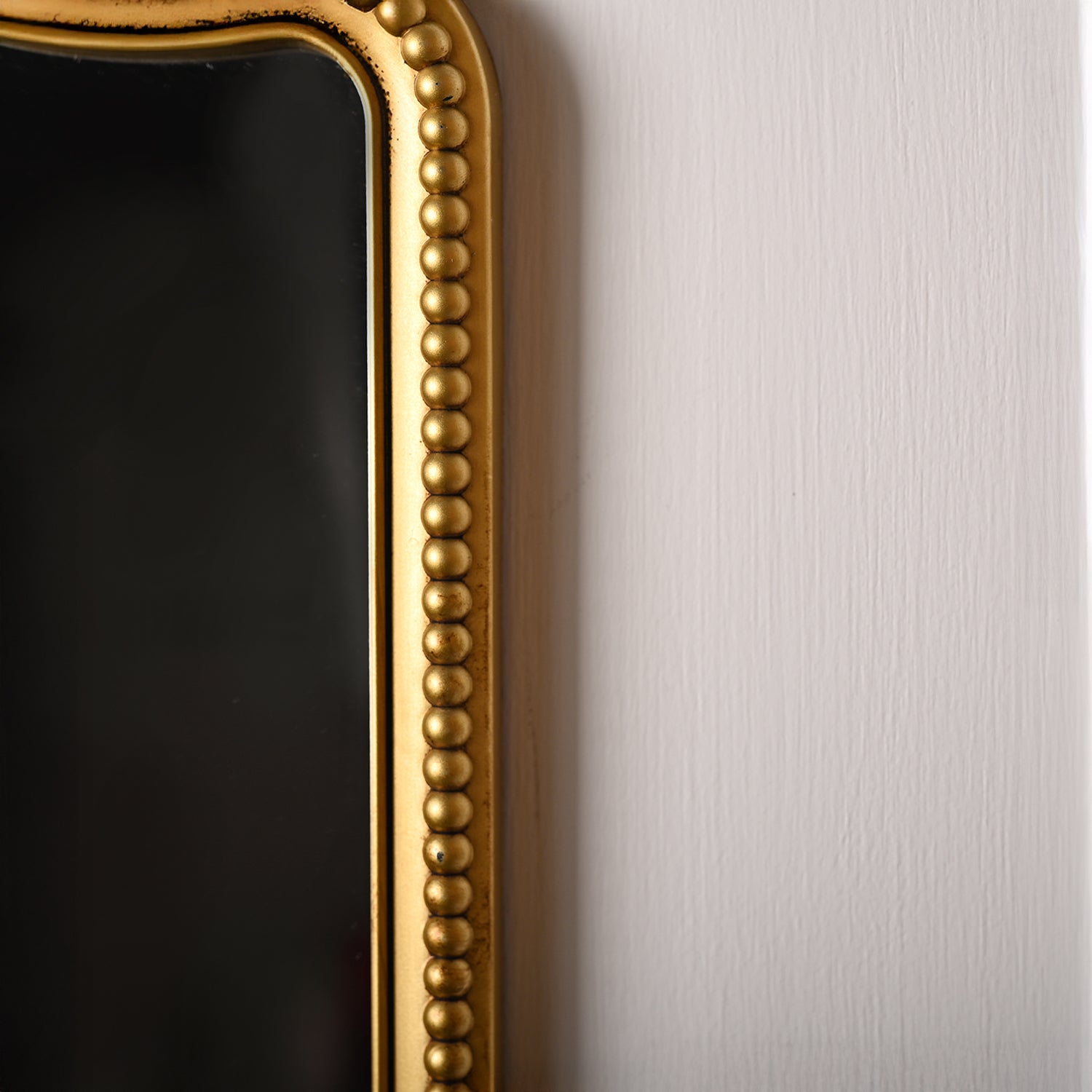 Golden Rectangular Wall Mirror