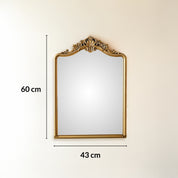 Golden Rectangular Wall Mirror