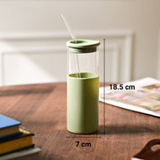 Sipper With Straw (Green) – 480 ML