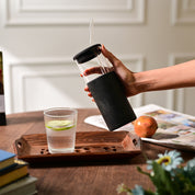 Sipper With Straw (Black) – 480 ML