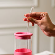 Sipper With Straw (Pink) – 480 ML