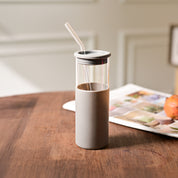 Sipper With Straw (Grey) – 480 ML
