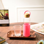 Glass Bottle (Pink) – 500 ML