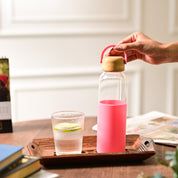 Glass Bottle (Pink) – 500 ML