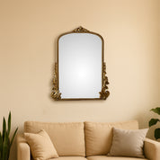 Antique Gold Rectangle Wall Mirror