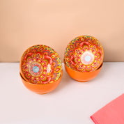 VON CASA Yellow Ceramic Bowl Set Of 4