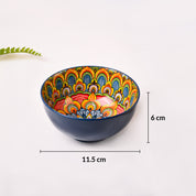 VON CASA Purple Ceramic Bowl Set Of 4