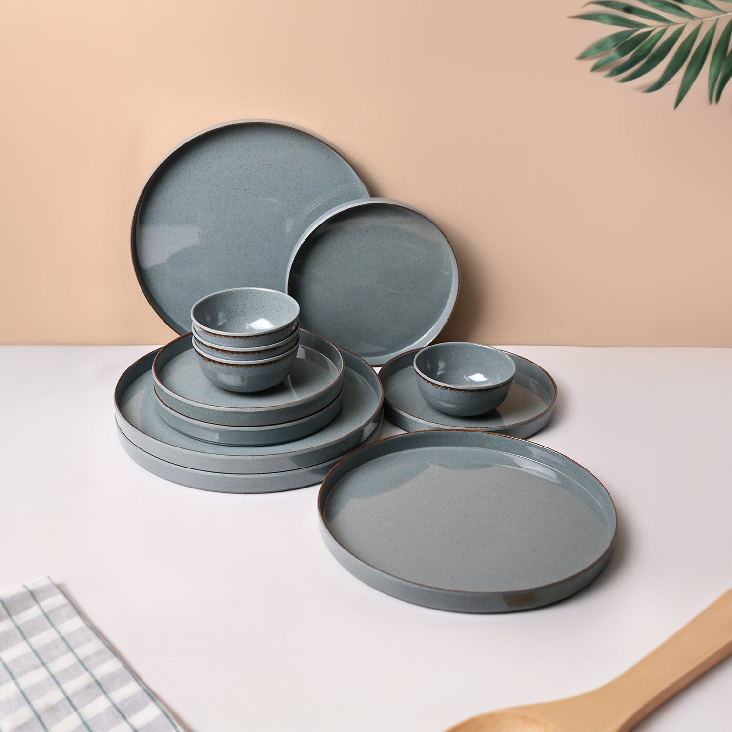 Market99 Blue Haven Melamine Dinner Set Of 12