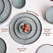 Market99 Blue Haven Melamine Dinner Set Of 12