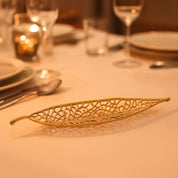 VON CASA Golden Aluminium Leaf Decor Accent