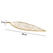 VON CASA Golden Aluminium Leaf Decor Accent