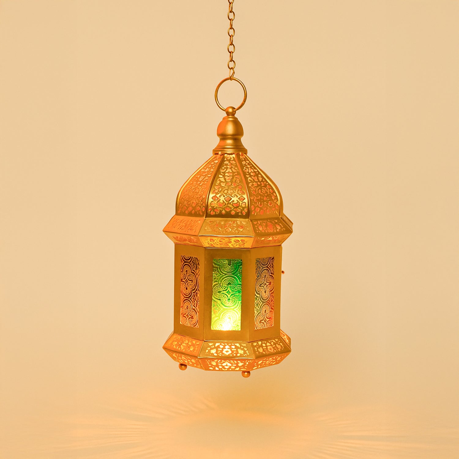 VON CASA Moroccan Domed Lantern – Multi-Colour Glow
