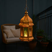 VON CASA Moroccan Domed Lantern – Multi-Colour Glow